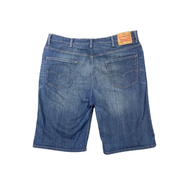 Men's Levi 569 Baggy Loose Straight Urban Jean Denim Shorts sz 42 EUC Stretch - Picture 3 of 9